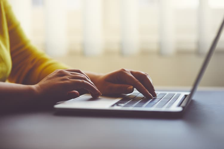 Virtual therapy session on laptop